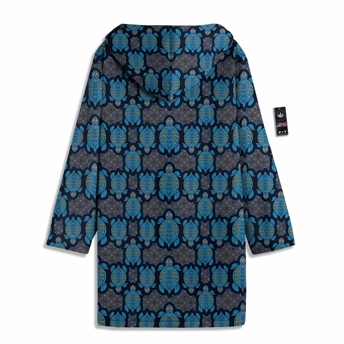 Sea Turtle Retro Print Pattern Men's Windbreaker Jacket-grizzshop