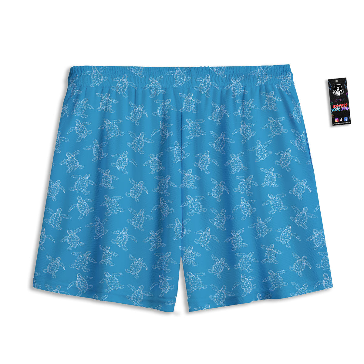 Rasta Lion Grunge Print Mesh Shorts