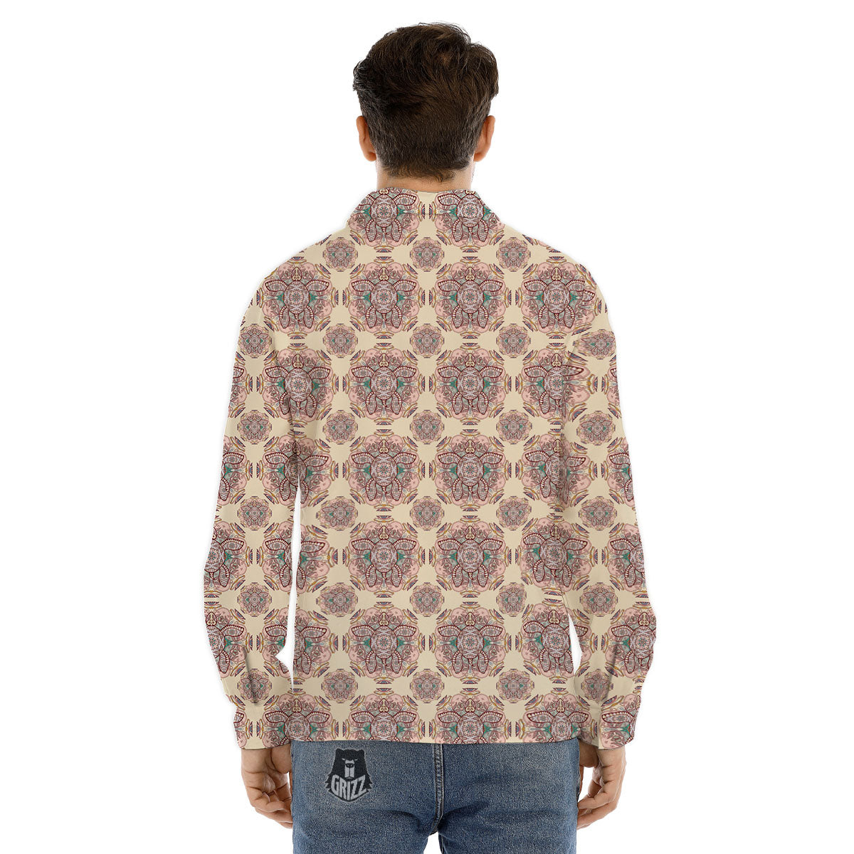 Sea Turtles Ethnic Print Men's Dress Shirts-grizzshop