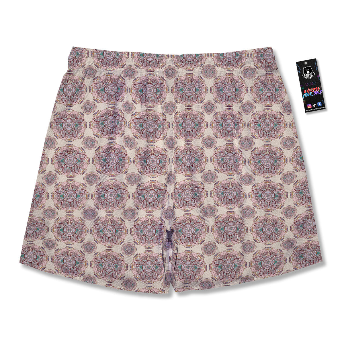 Sea Turtles Ethnic Print Men's Running Shorts-grizzshop