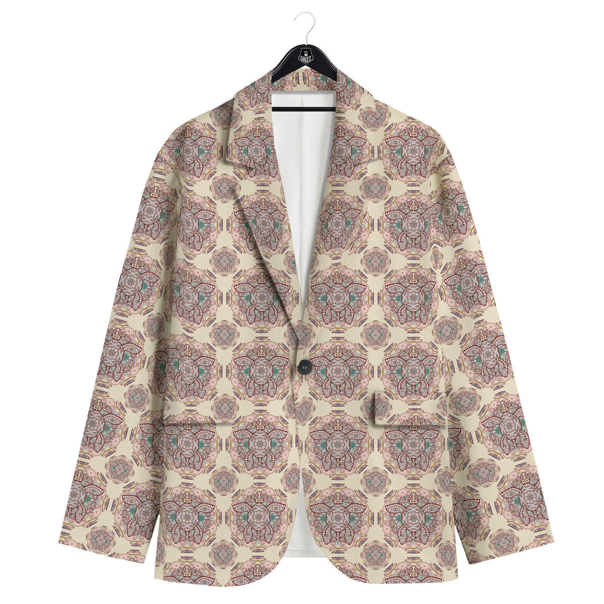 Sea Turtles Ethnic Print Men's Sport Coat-grizzshop