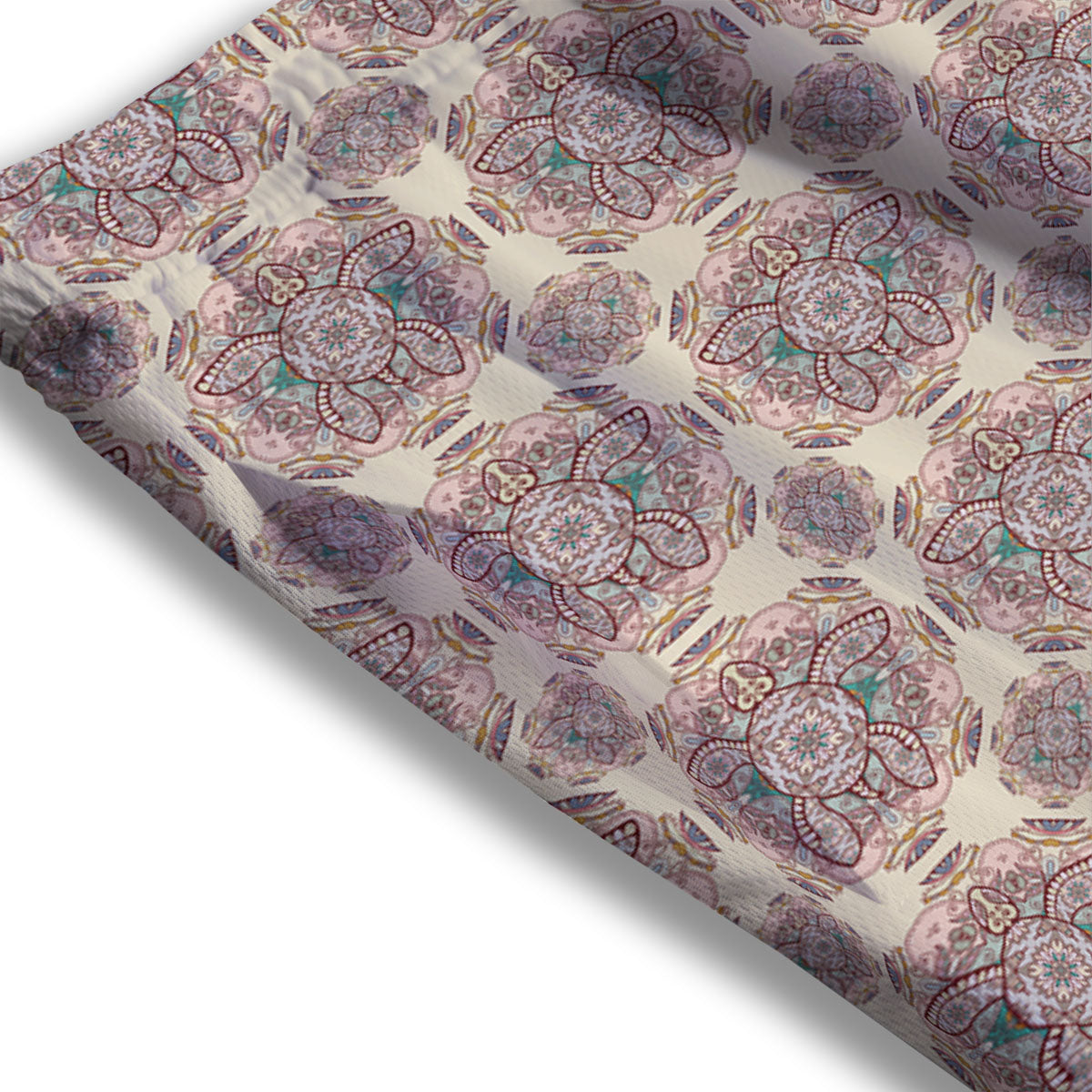 Sea Turtles Ethnic Print Mesh Shorts