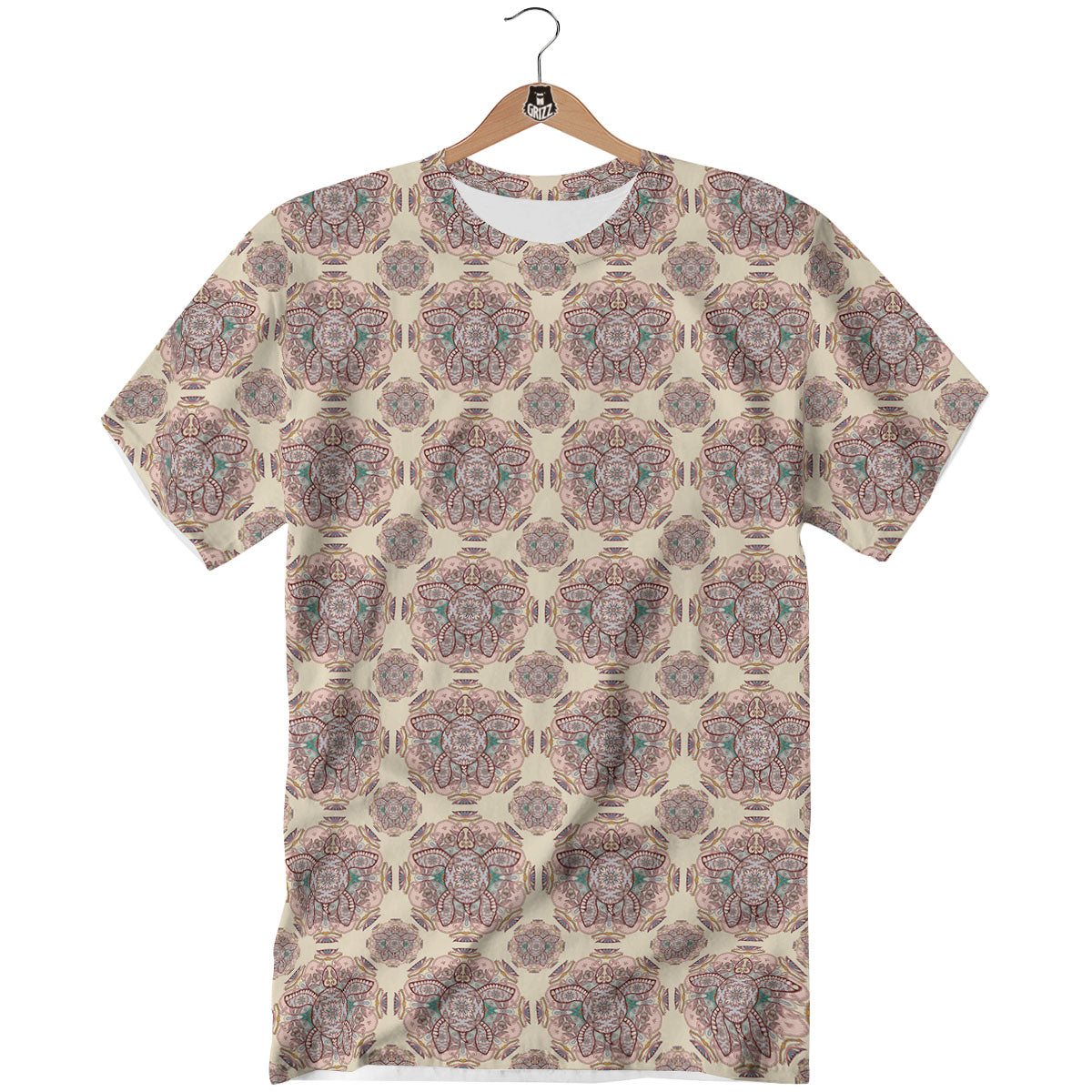 Sea Turtles Ethnic Print T-Shirt-grizzshop