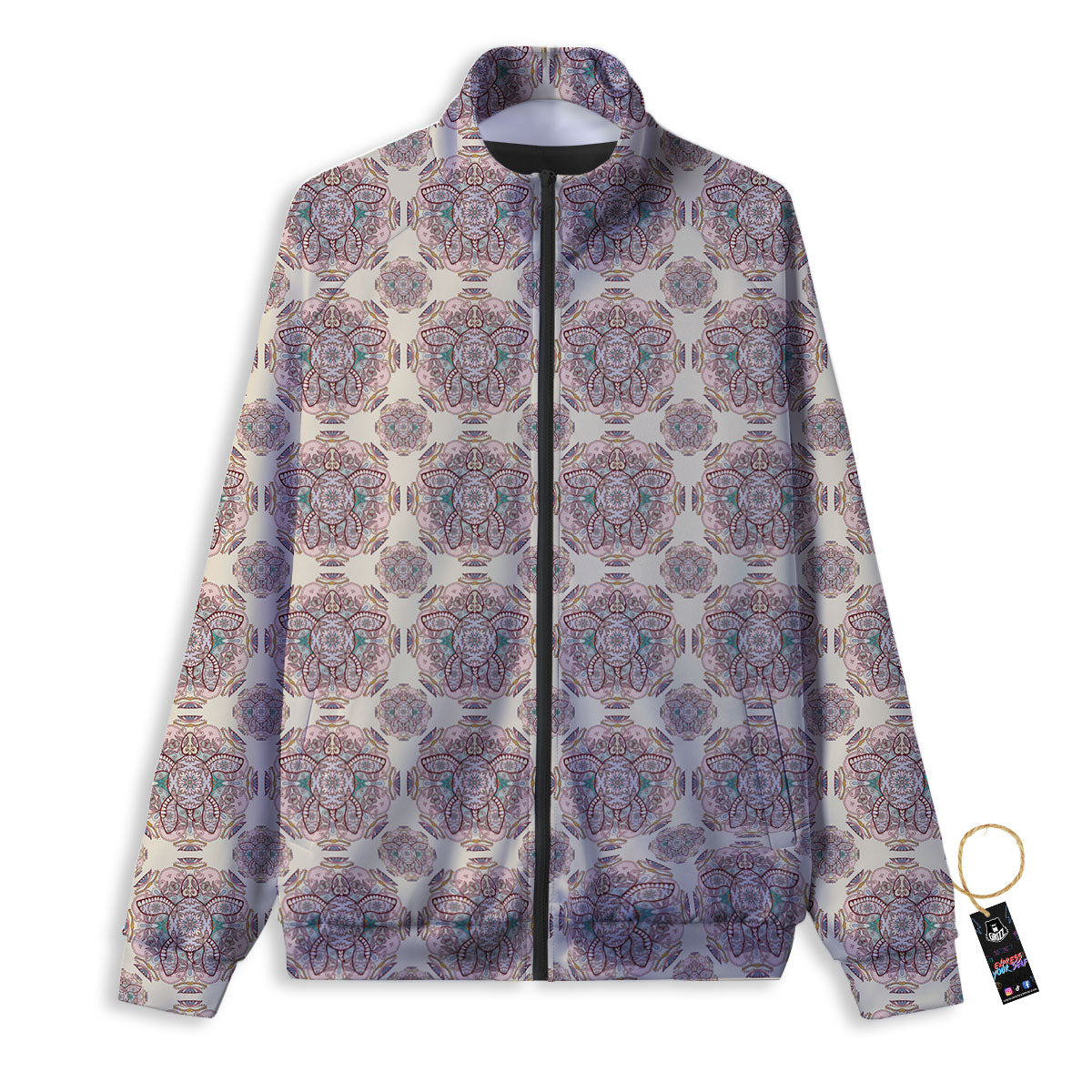Sea Turtles Ethnic Print Track Jacket-grizzshop