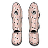 Seagull Pink Pattern Print Muay Thai Shin Guards-grizzshop