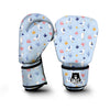 Seagull Print Pattern Boxing Gloves-grizzshop