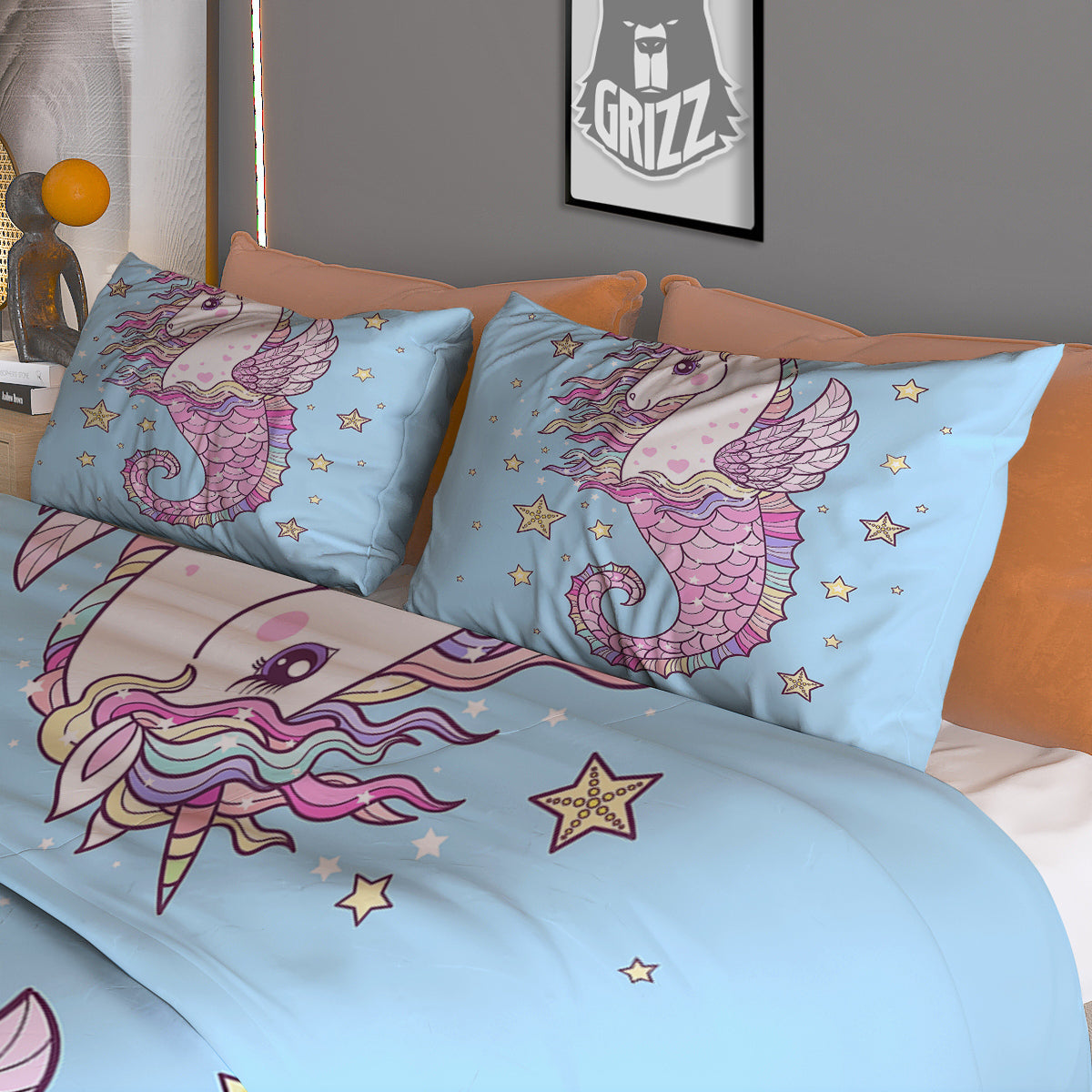 Reading Book French Bulldog Print Duvet Cover Bedding Set