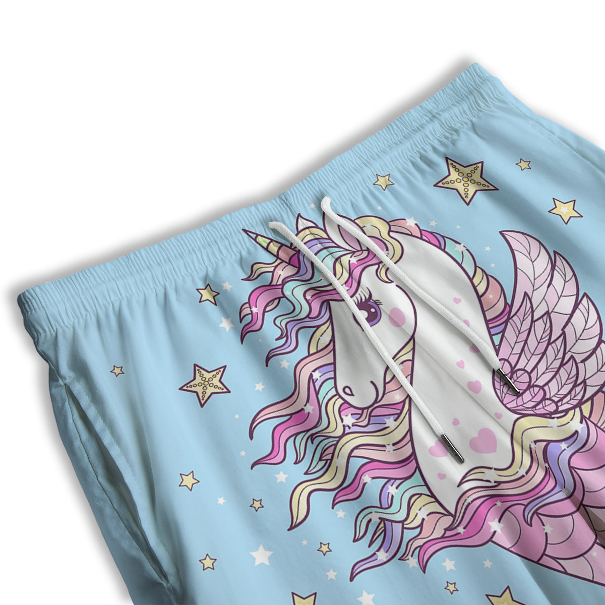 Seahorse Colorful Print Men's Athletic Shorts