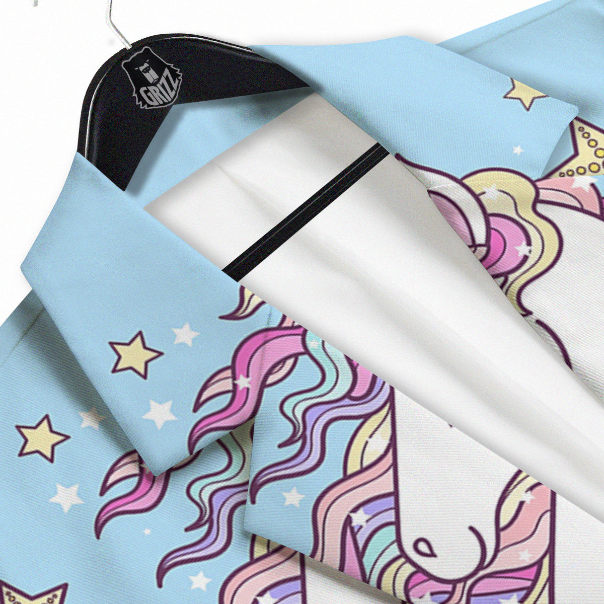 Seahorse Colorful Print Men's Sport Coat-grizzshop