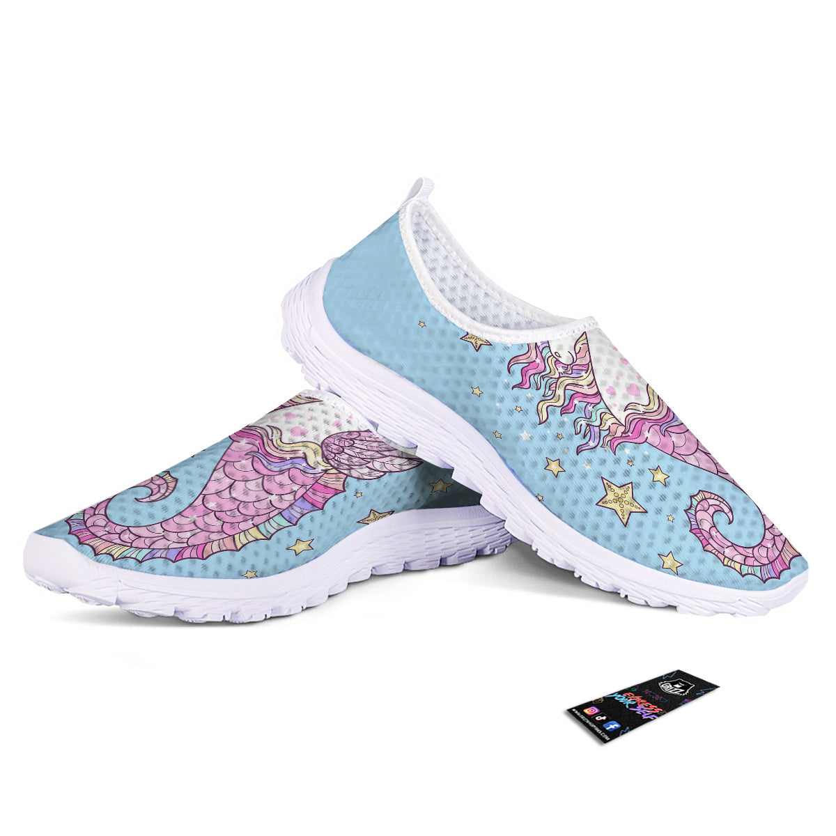 Seahorse Colorful Print Nurse Shoes-grizzshop