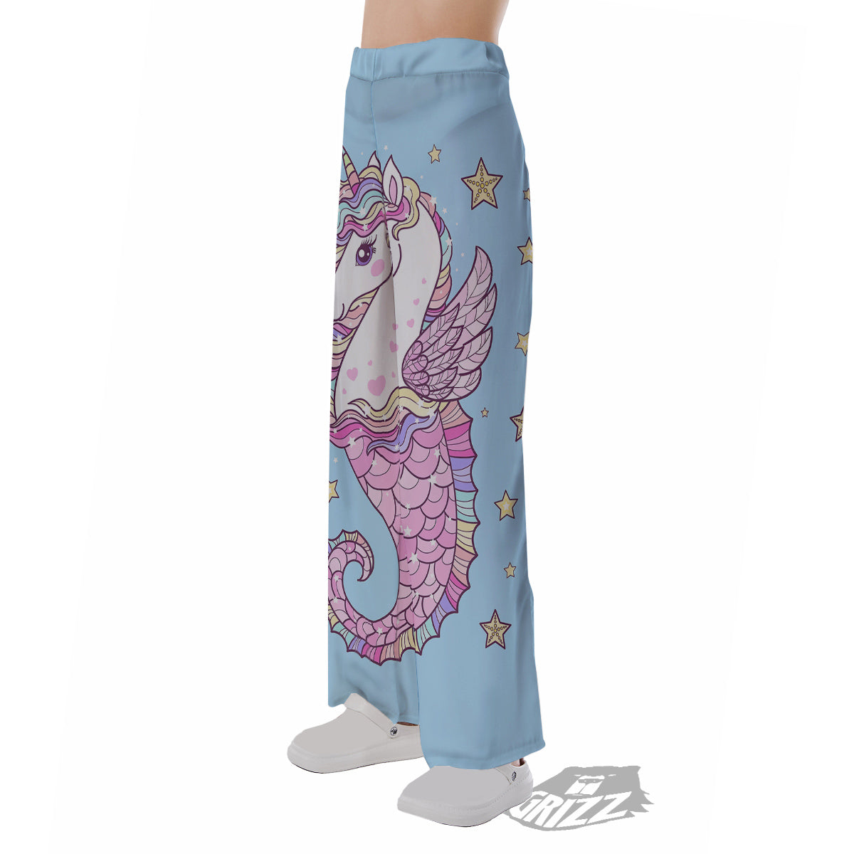 Seahorse Colorful Print Pajama Pants-grizzshop