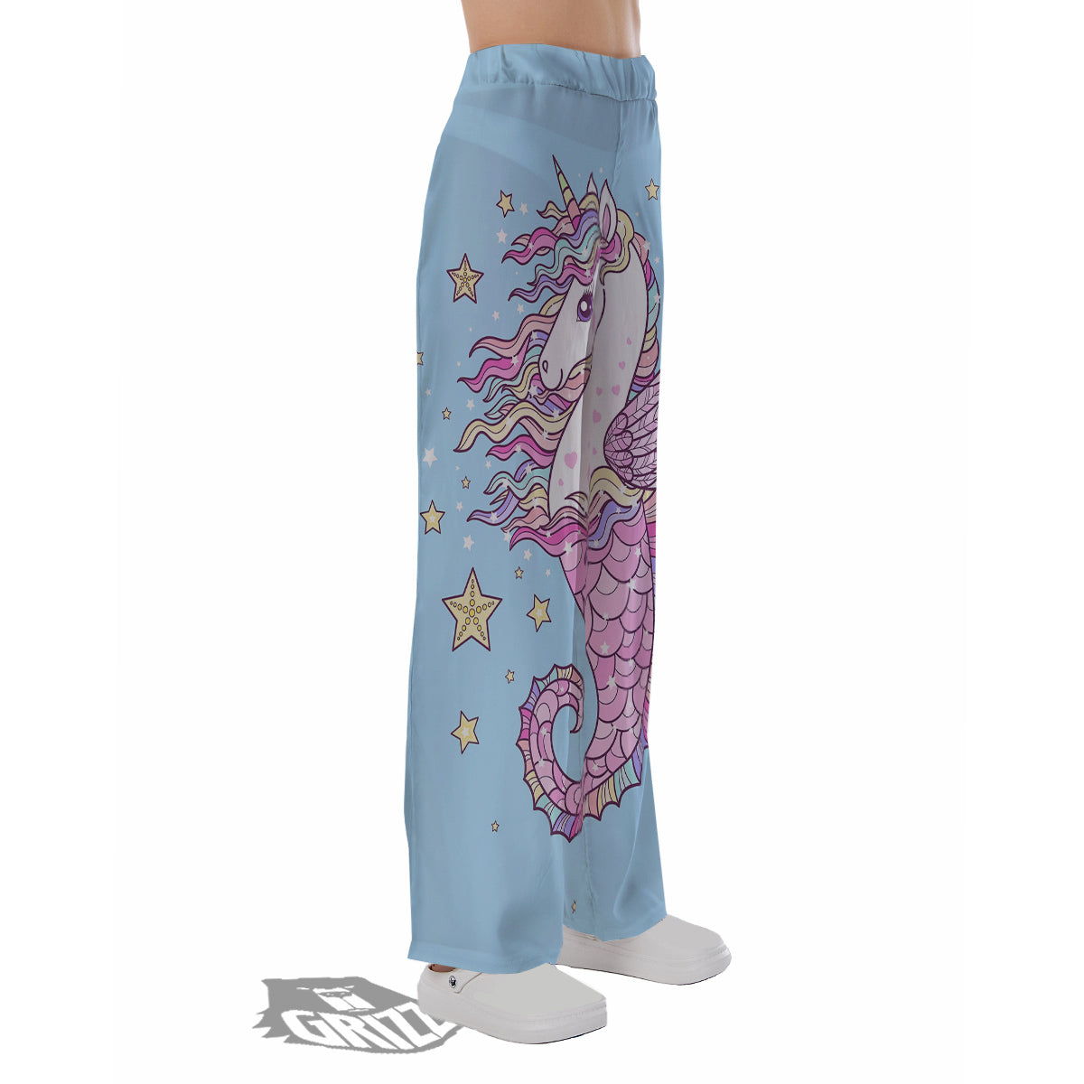 Seahorse Colorful Print Pajama Pants-grizzshop