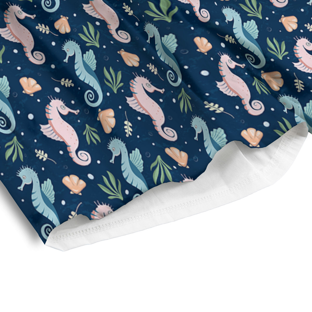 Seahorse Colorful Print Pattern Men's Athletic Shorts