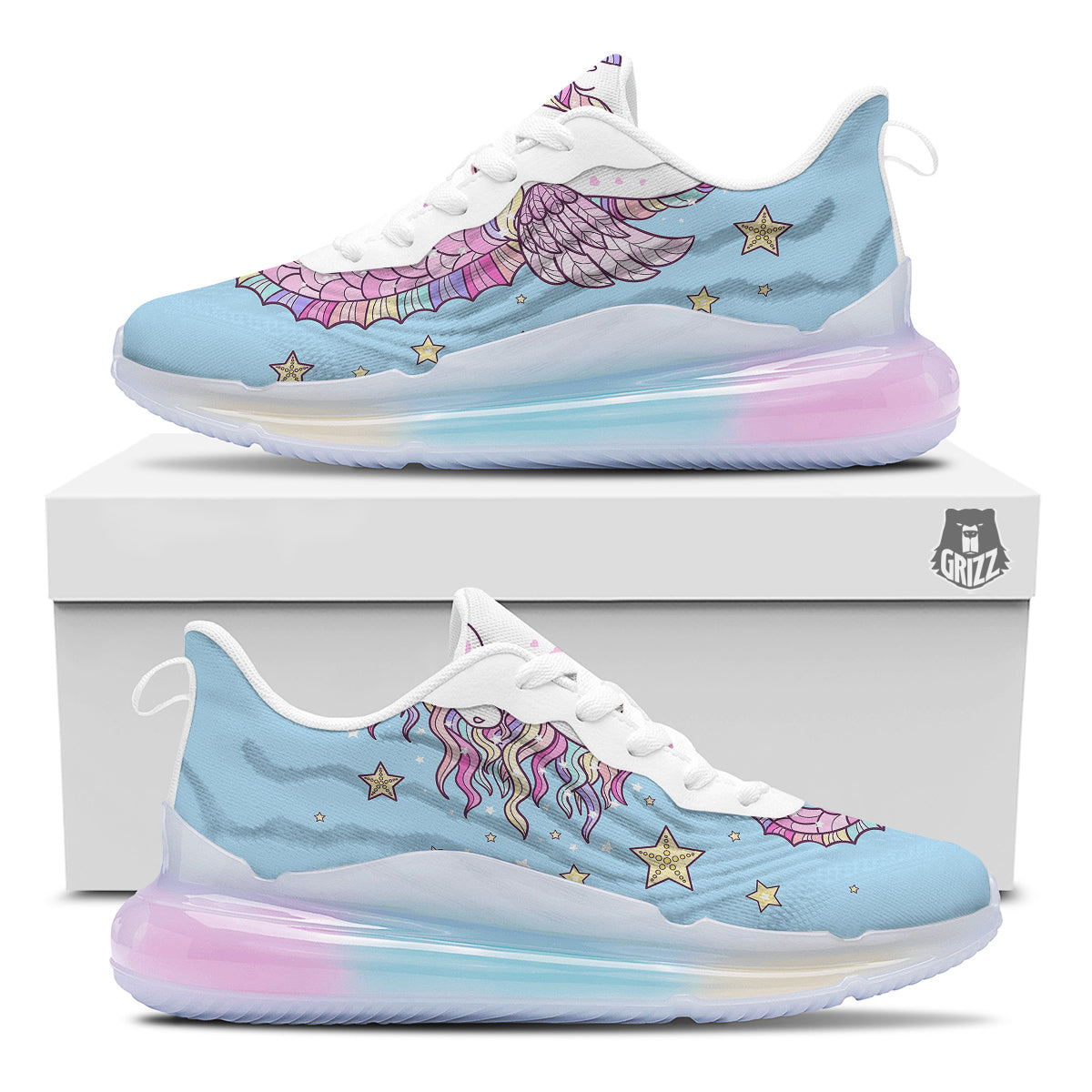Seahorse Colorful Print Running Sneakers-grizzshop