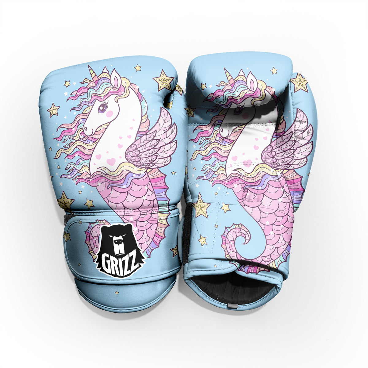 Seahorse Colorful Print Pro Boxing Glove