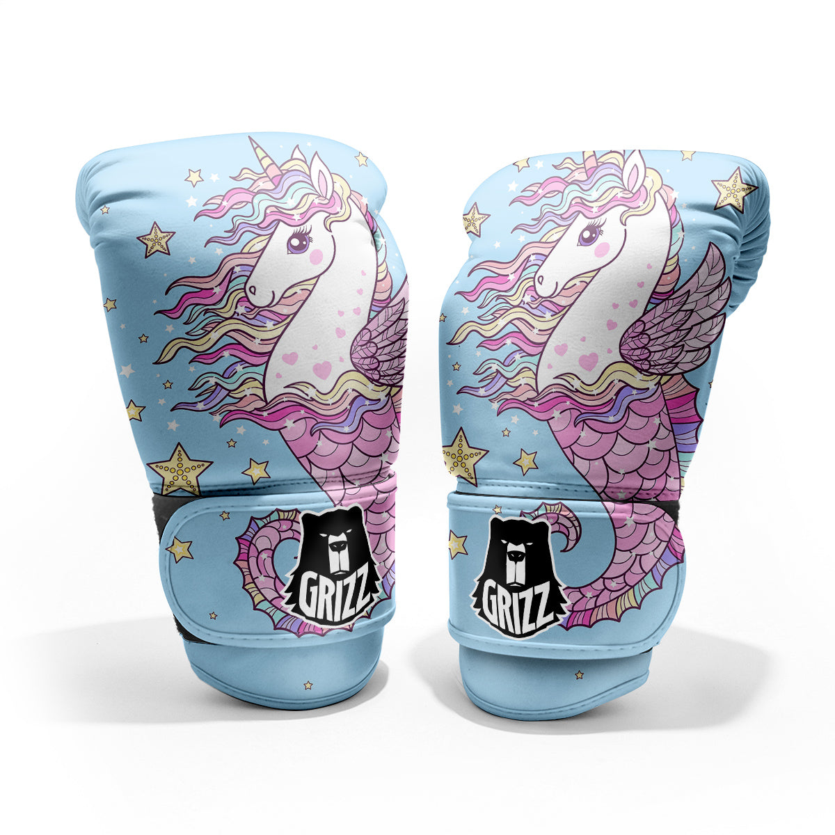 Seahorse Colorful Print Pro Boxing Glove