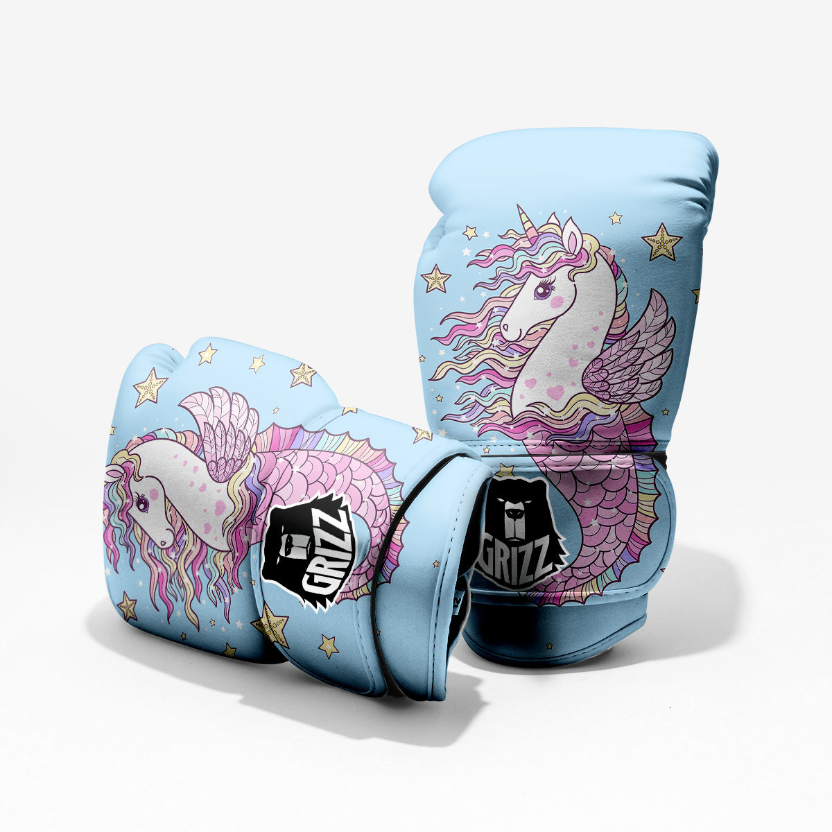Seahorse Colorful Print Pro Boxing Glove