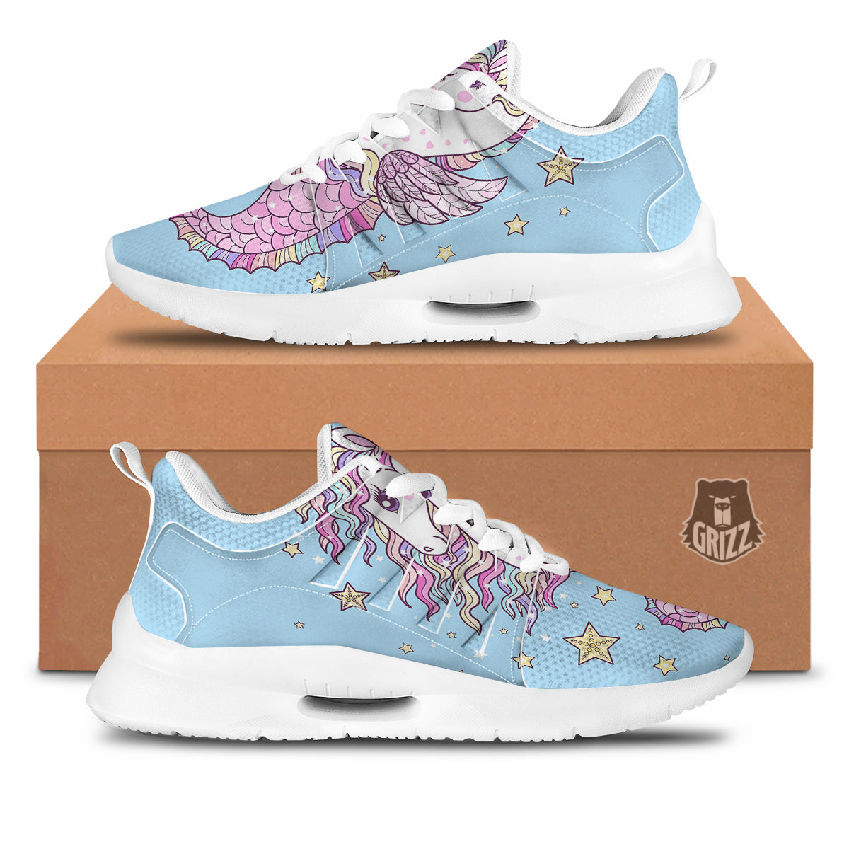 Seahorse Colorful Print Tennis Shoes-grizzshop