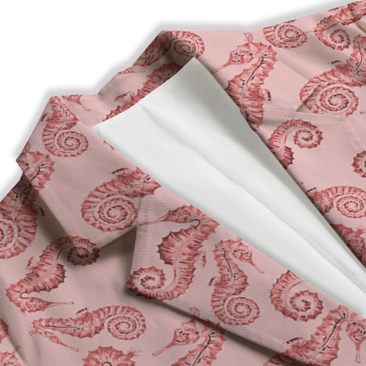 Seahorse Watercolor Print Pattern Women's Blazer-grizzshop