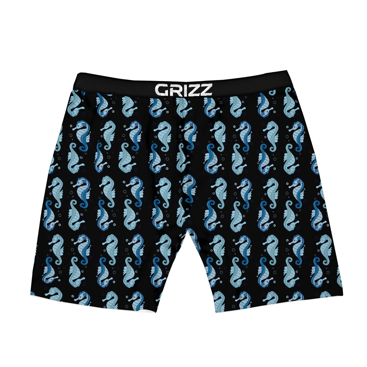 Seahorse Blue Print Pattern Boxer Briefs