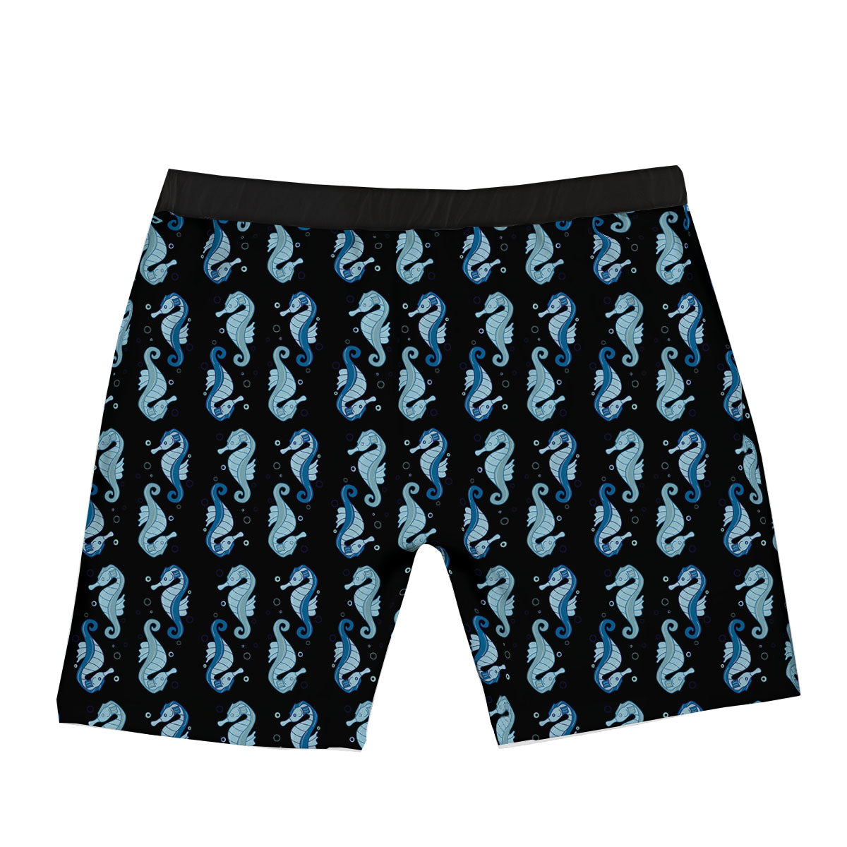 Seahorse Blue Print Pattern Boxer Briefs