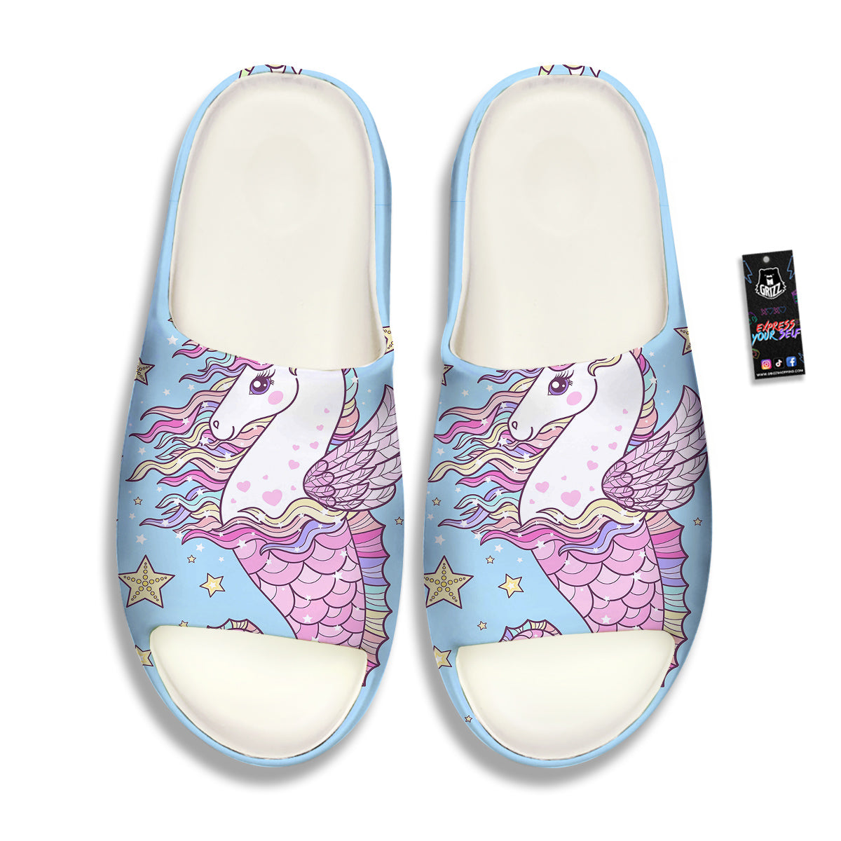 Seahorse Colorful Print Sandals-grizzshop