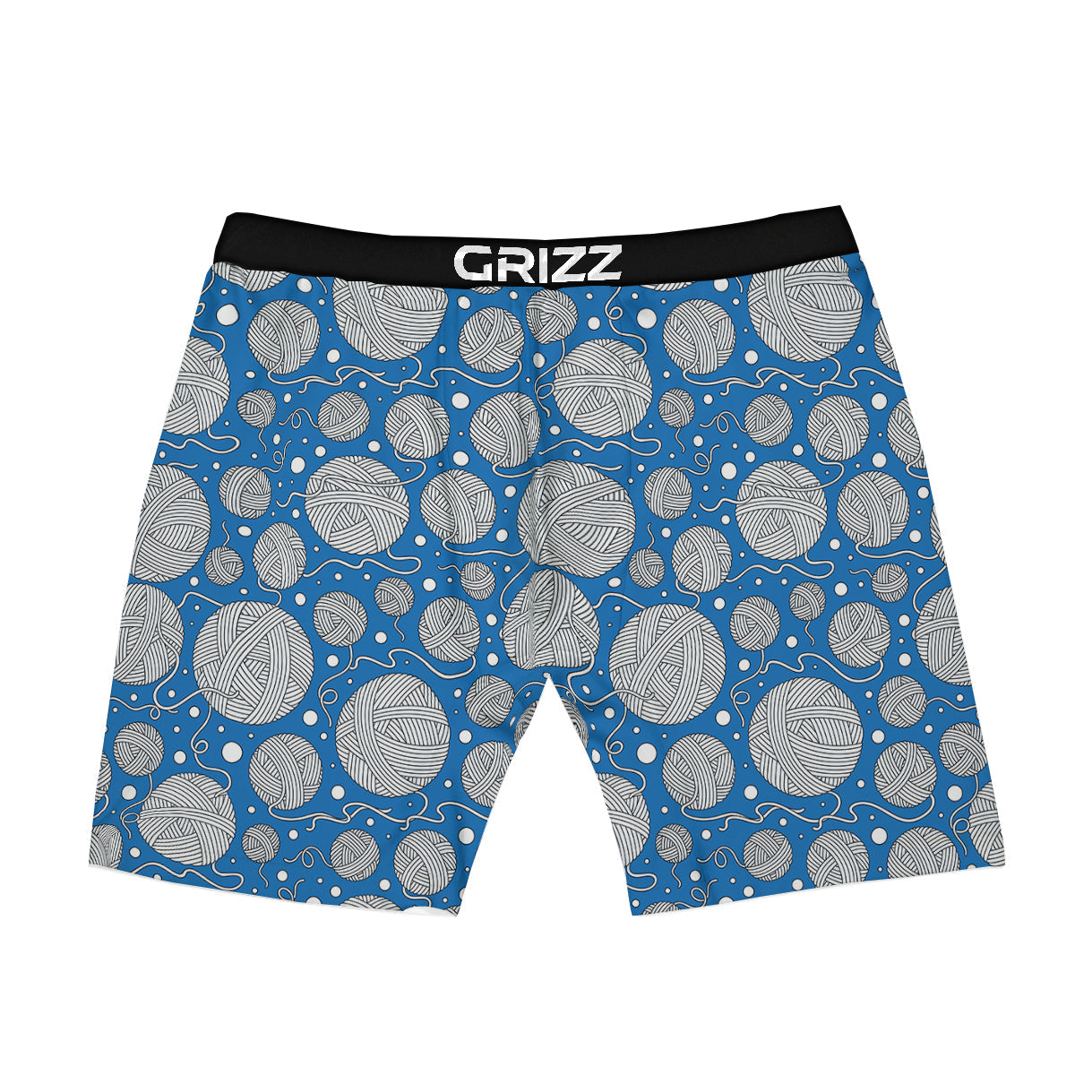 Seamless Yarn Balls Print Pattern Boxer Briefs-grizzshop