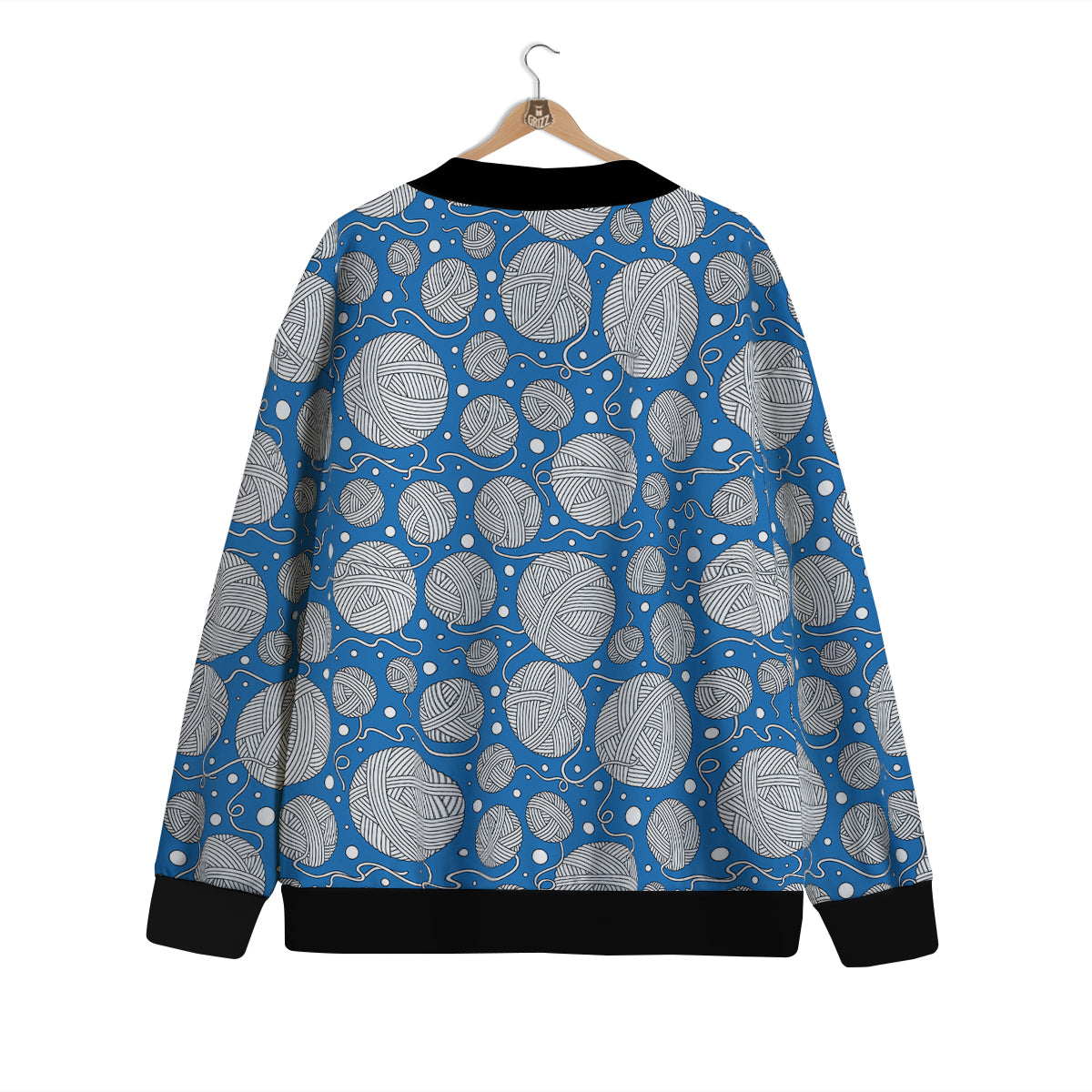 Seamless Yarn Balls Print Pattern Cardigan-grizzshop