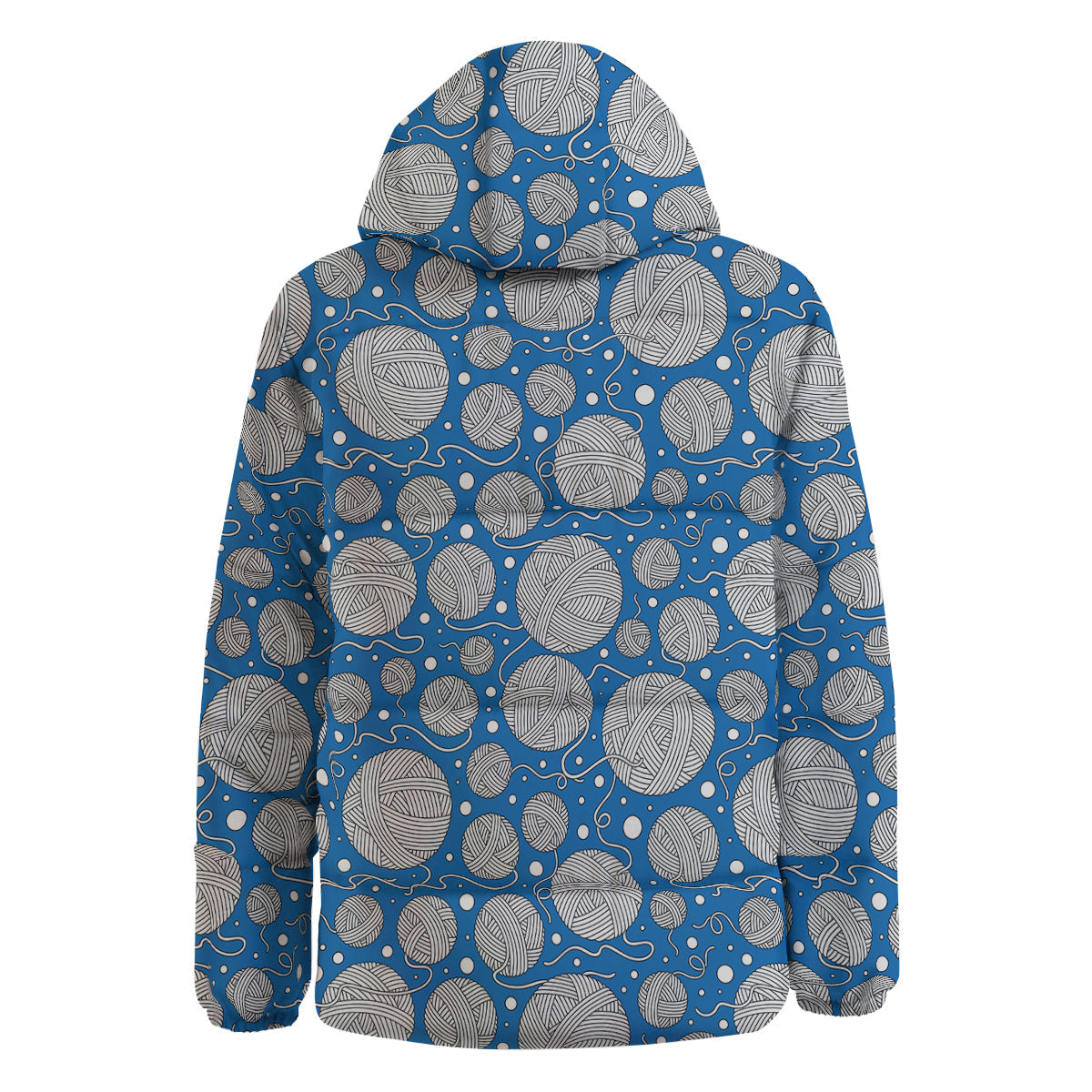 Seamless Yarn Balls Print Pattern Down Jacket-grizzshop