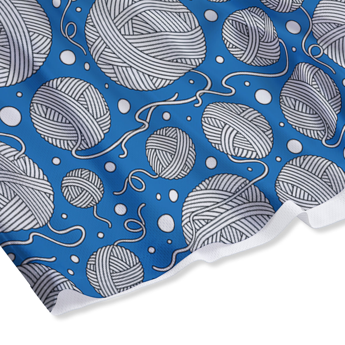 Seamless Yarn Balls Print Pattern Mesh Shorts-grizzshop