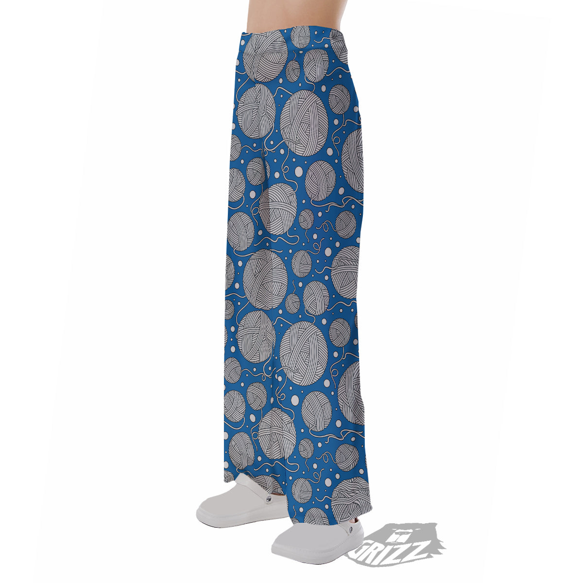 Seamless Yarn Balls Print Pattern Pajama Pants-grizzshop