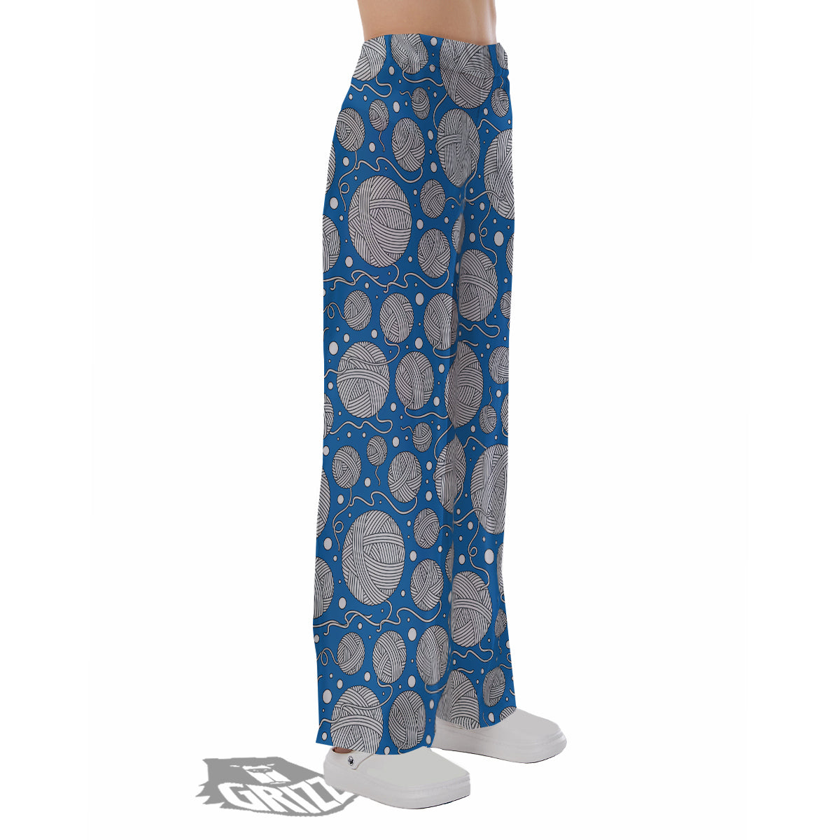 Seamless Yarn Balls Print Pattern Pajama Pants-grizzshop