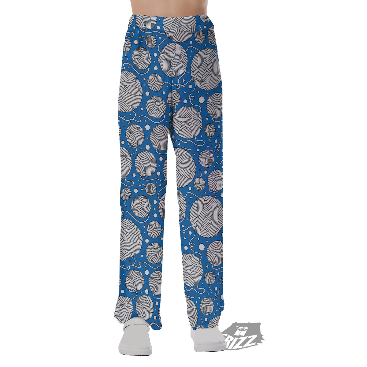 Seamless Yarn Balls Print Pattern Pajama Pants-grizzshop
