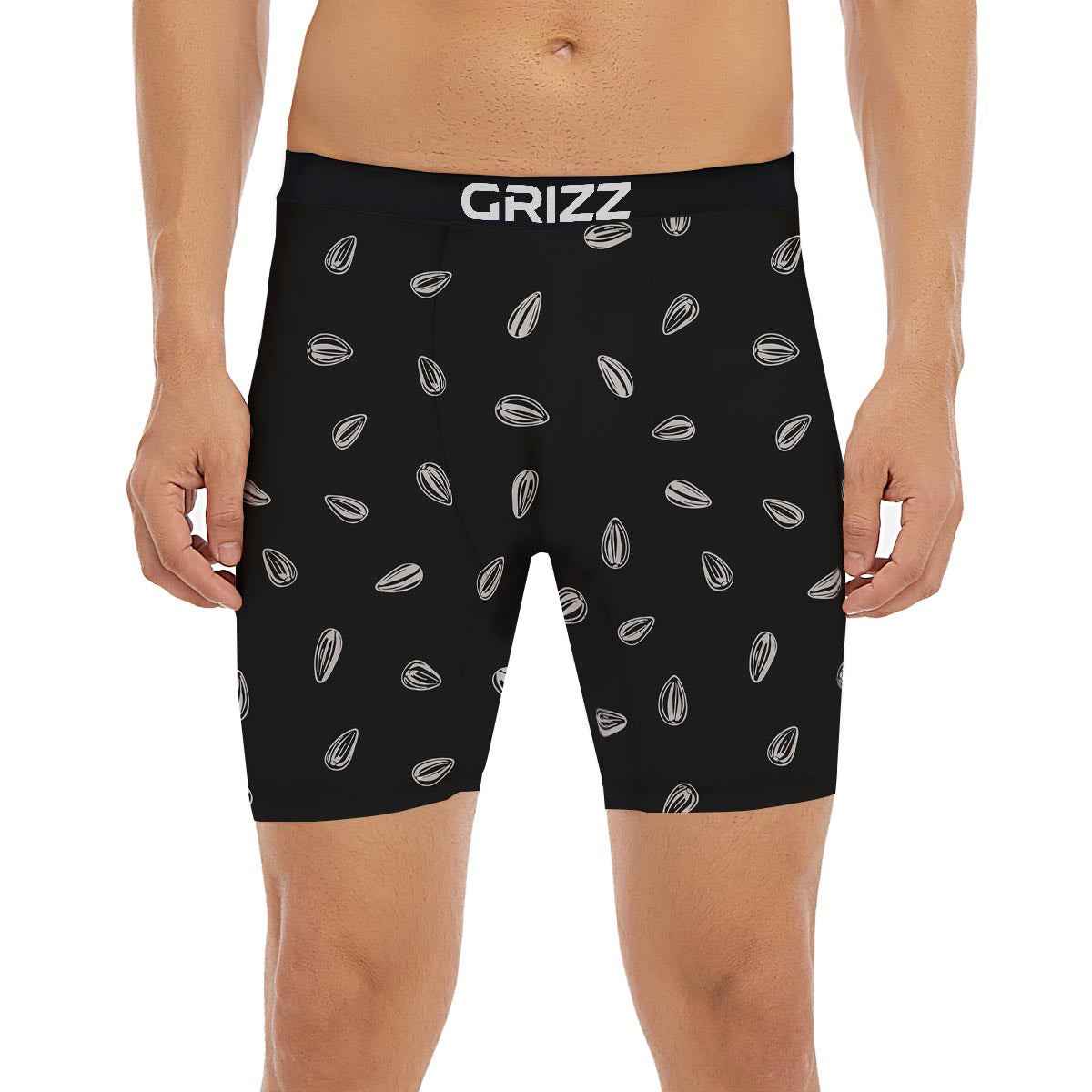 Seeds Sunflower Print Pattern Boxer Briefs-grizzshop