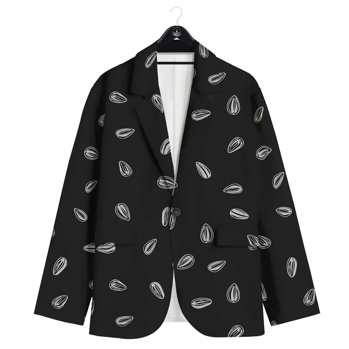 Seeds Sunflower Print Pattern Men's Sport Coat-grizzshop