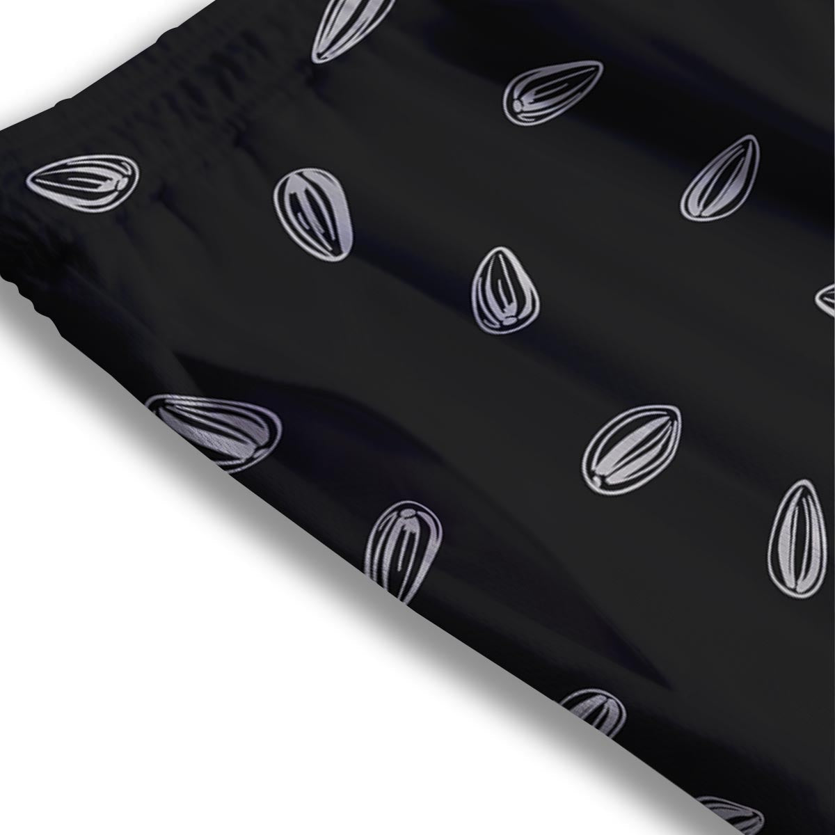 Seeds Sunflower Print Pattern Mesh Shorts