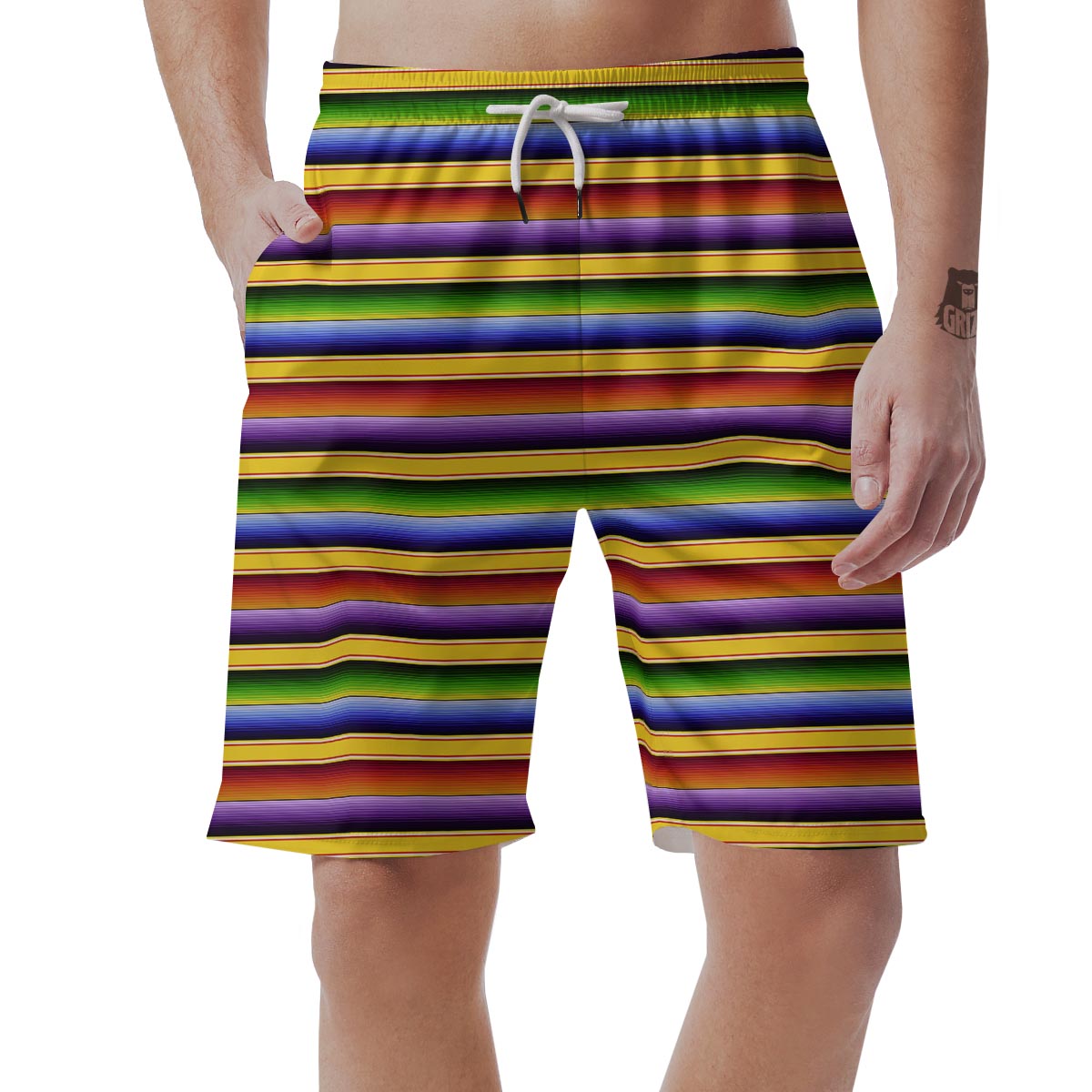 Serape Baja Men's Shorts-grizzshop