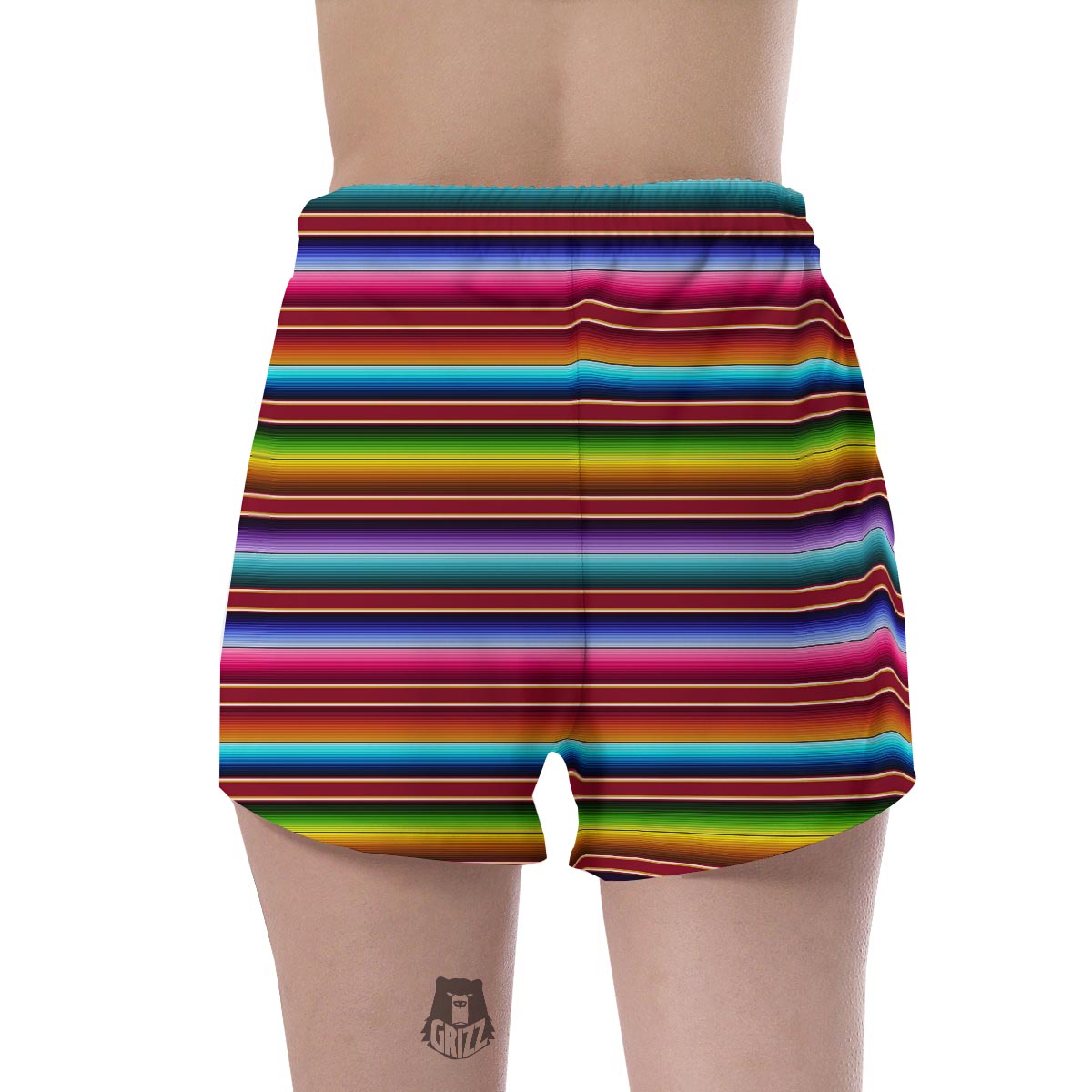 Serape Baja Print Women's Shorts-grizzshop