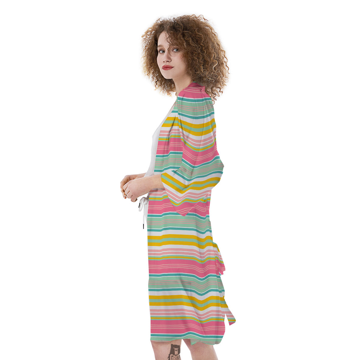 Serape Blanket Colorful Print Pattern Kimono-grizzshop