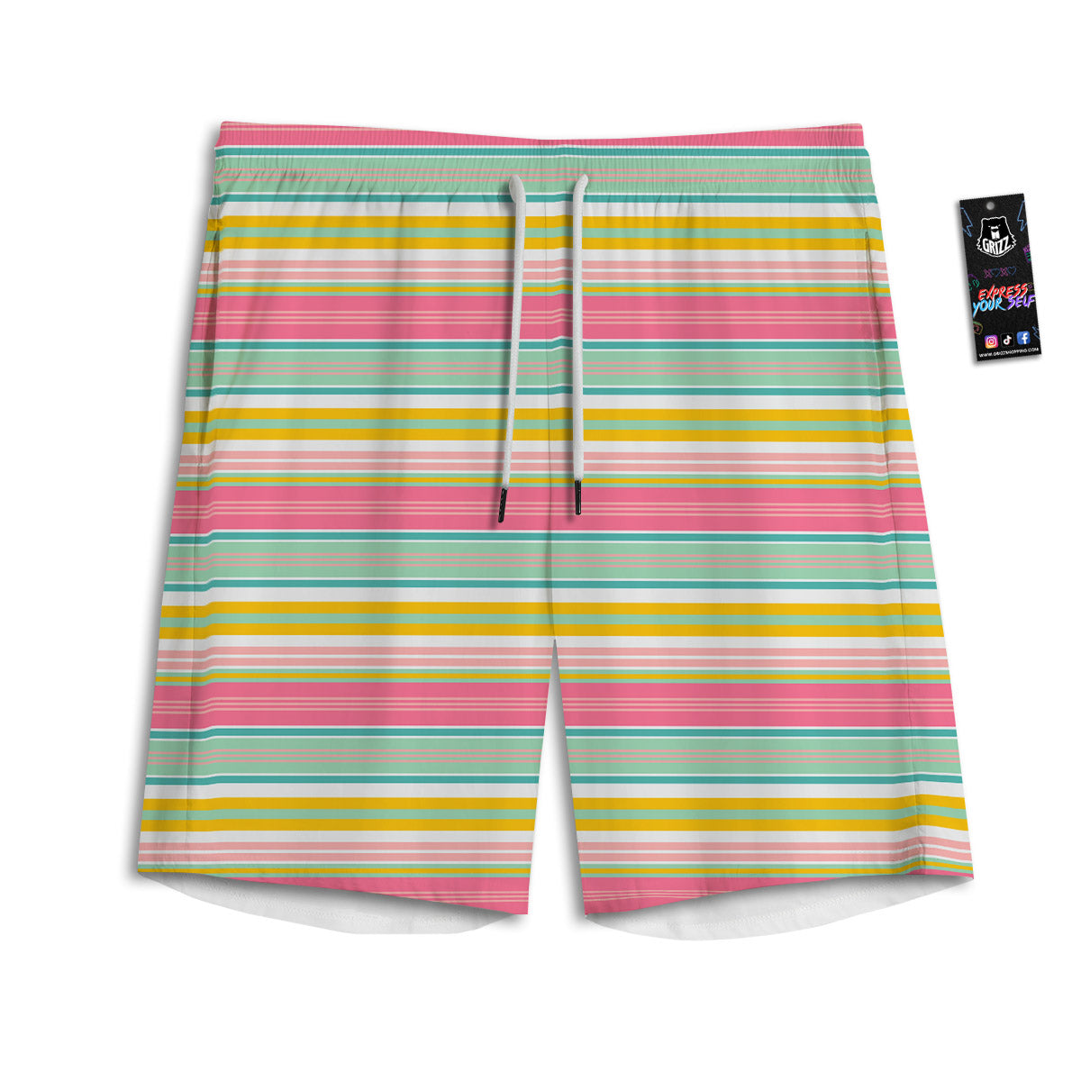 Serape Blanket Colorful Print Pattern Men's Athletic Shorts