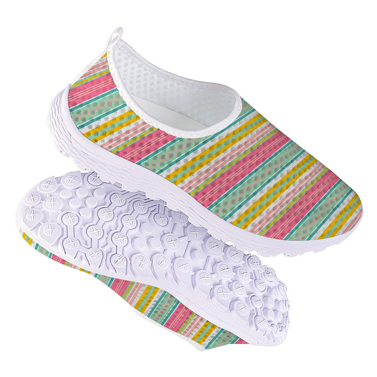 Serape Blanket Colorful Print Pattern Nurse Shoes-grizzshop