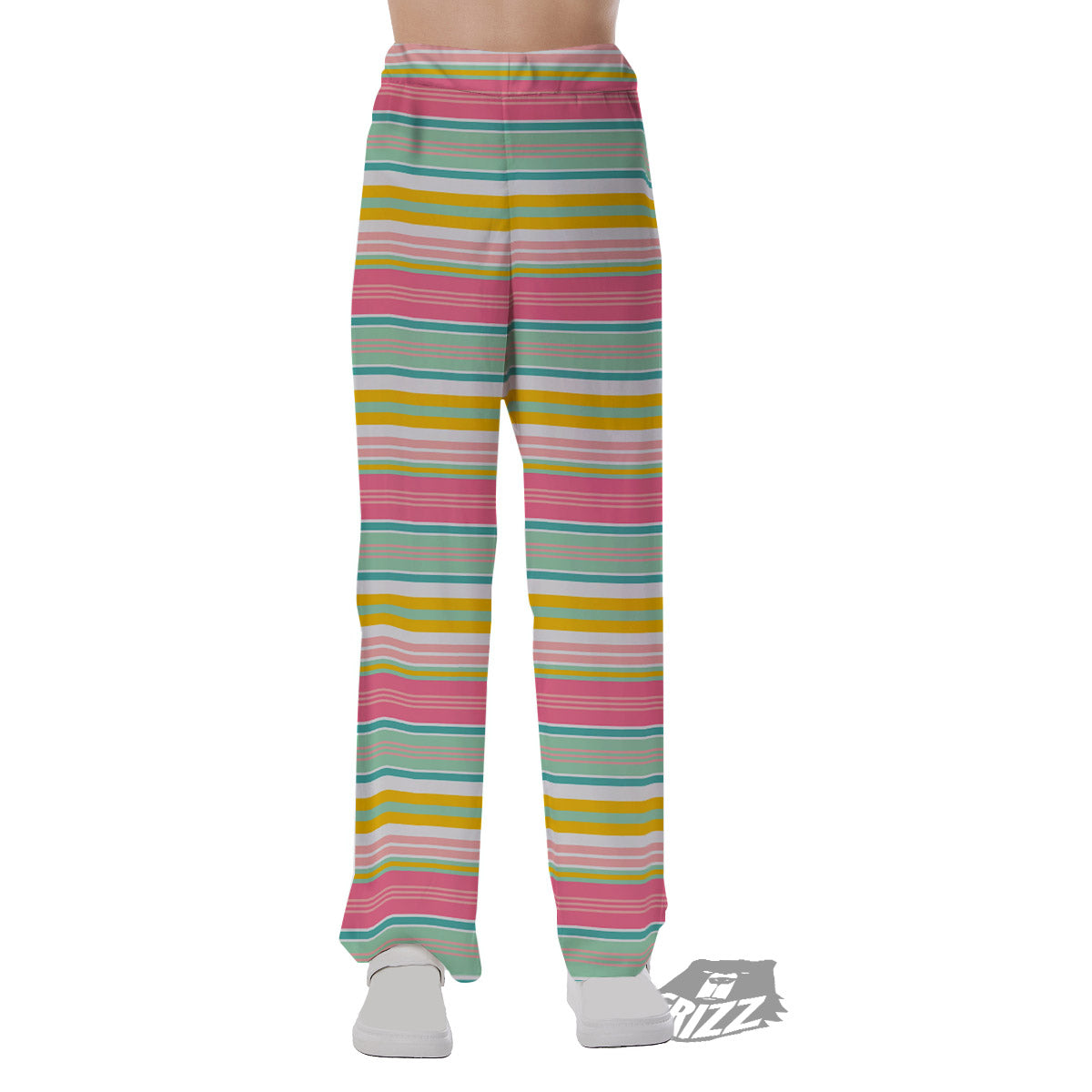 Serape Blanket Colorful Print Pattern Pajama Pants-grizzshop