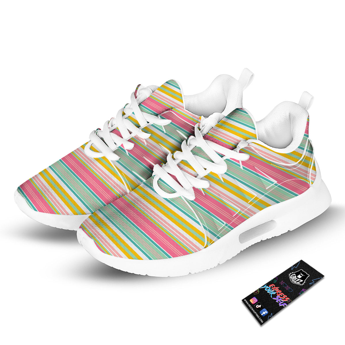 Serape Blanket Colorful Print Pattern Tennis Shoes-grizzshop