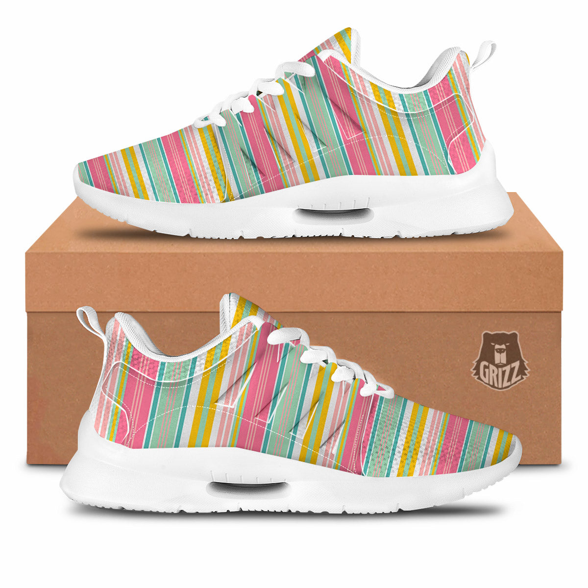 Serape Blanket Colorful Print Pattern Tennis Shoes-grizzshop