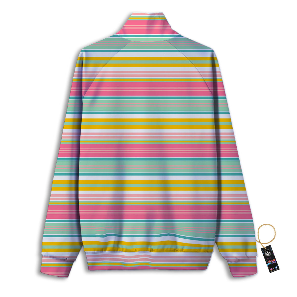 Serape Blanket Colorful Print Pattern Track Jacket-grizzshop