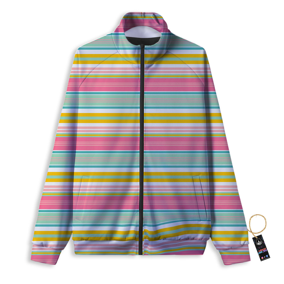 Serape Blanket Colorful Print Pattern Track Jacket-grizzshop