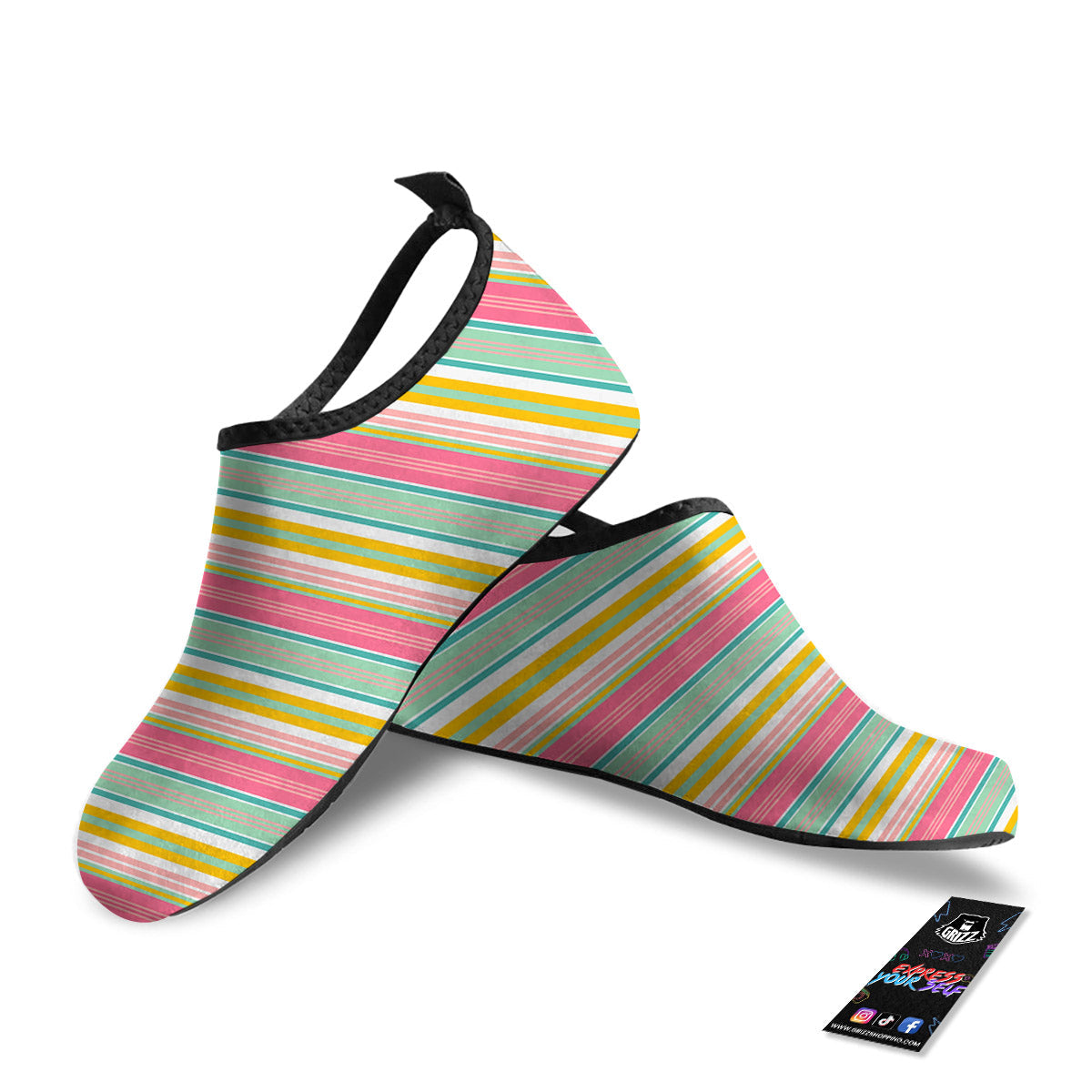 Serape Blanket Colorful Print Pattern Water Shoes-grizzshop