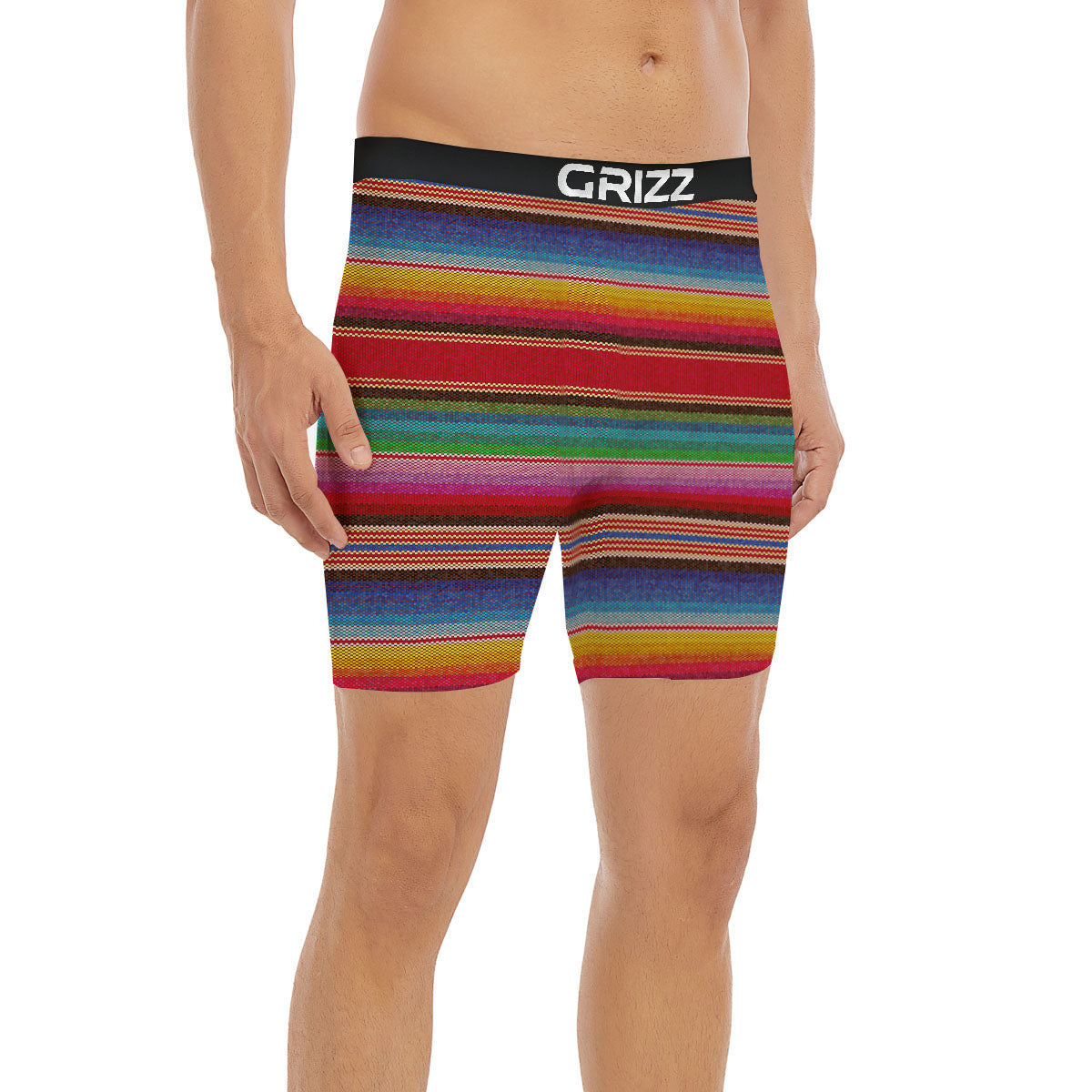 Serape Blanket Ethnic Print Pattern Boxer Briefs-grizzshop