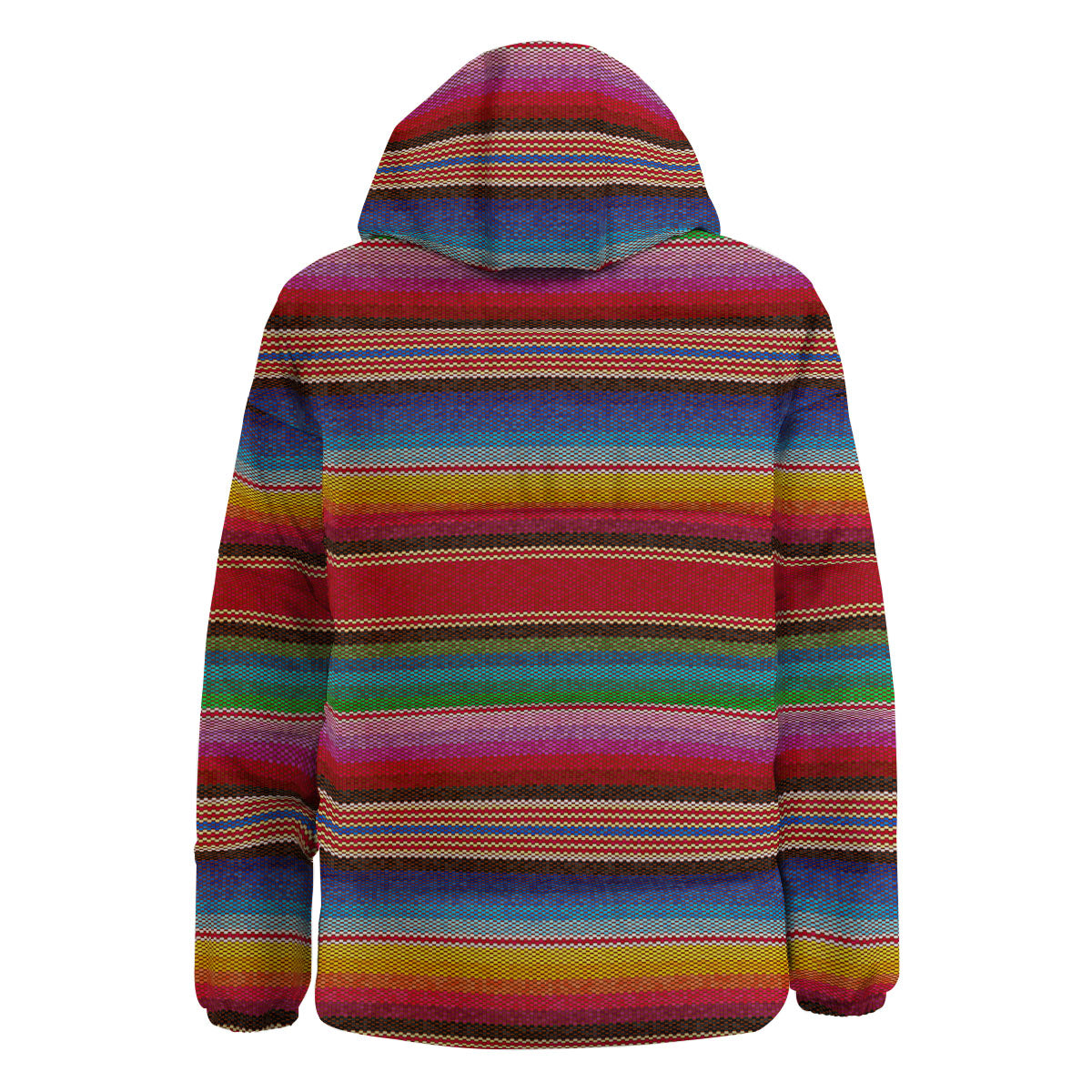 Serape Blanket Ethnic Print Pattern Down Jacket-grizzshop