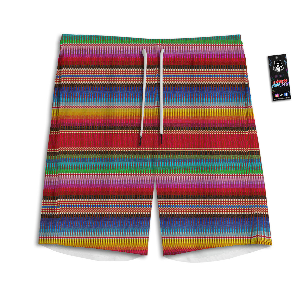 Smile Joker Print Pattern Men's Athletic Shorts